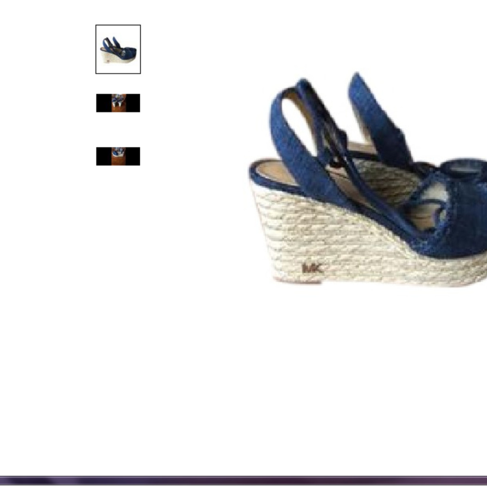 Indigo Tibby Closed Toe Wedges